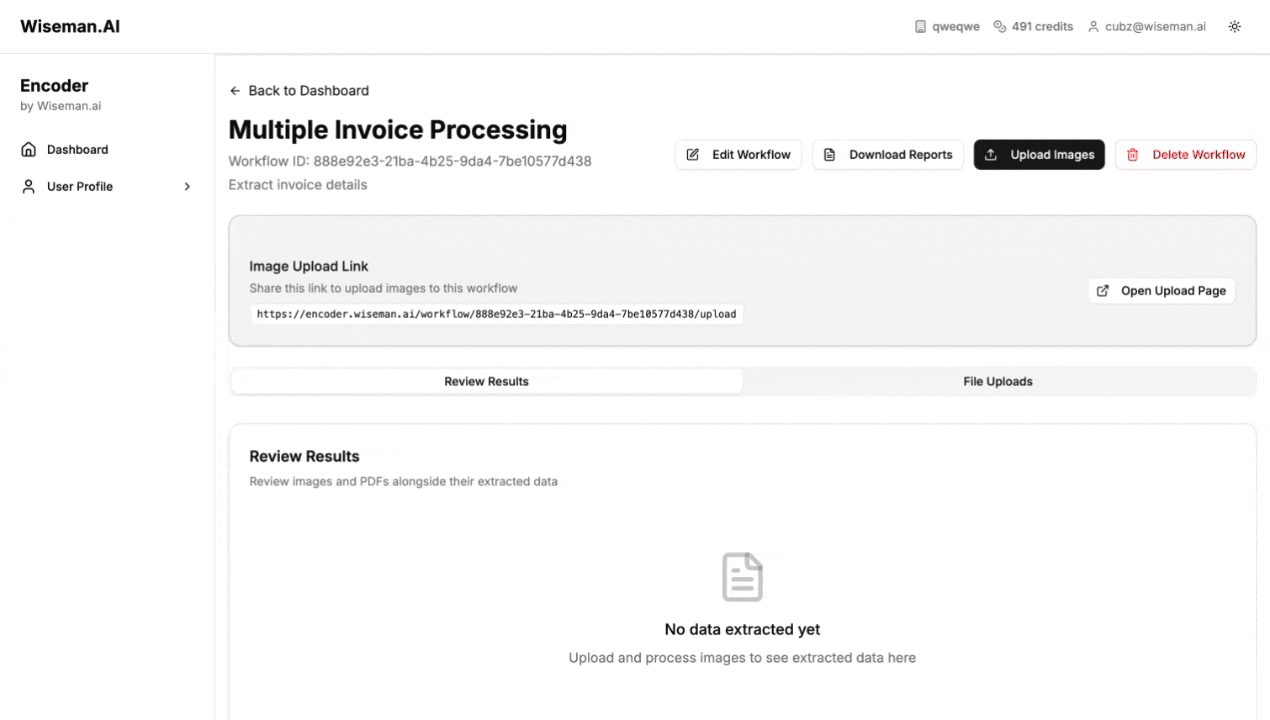 Process multiple invoices in one image